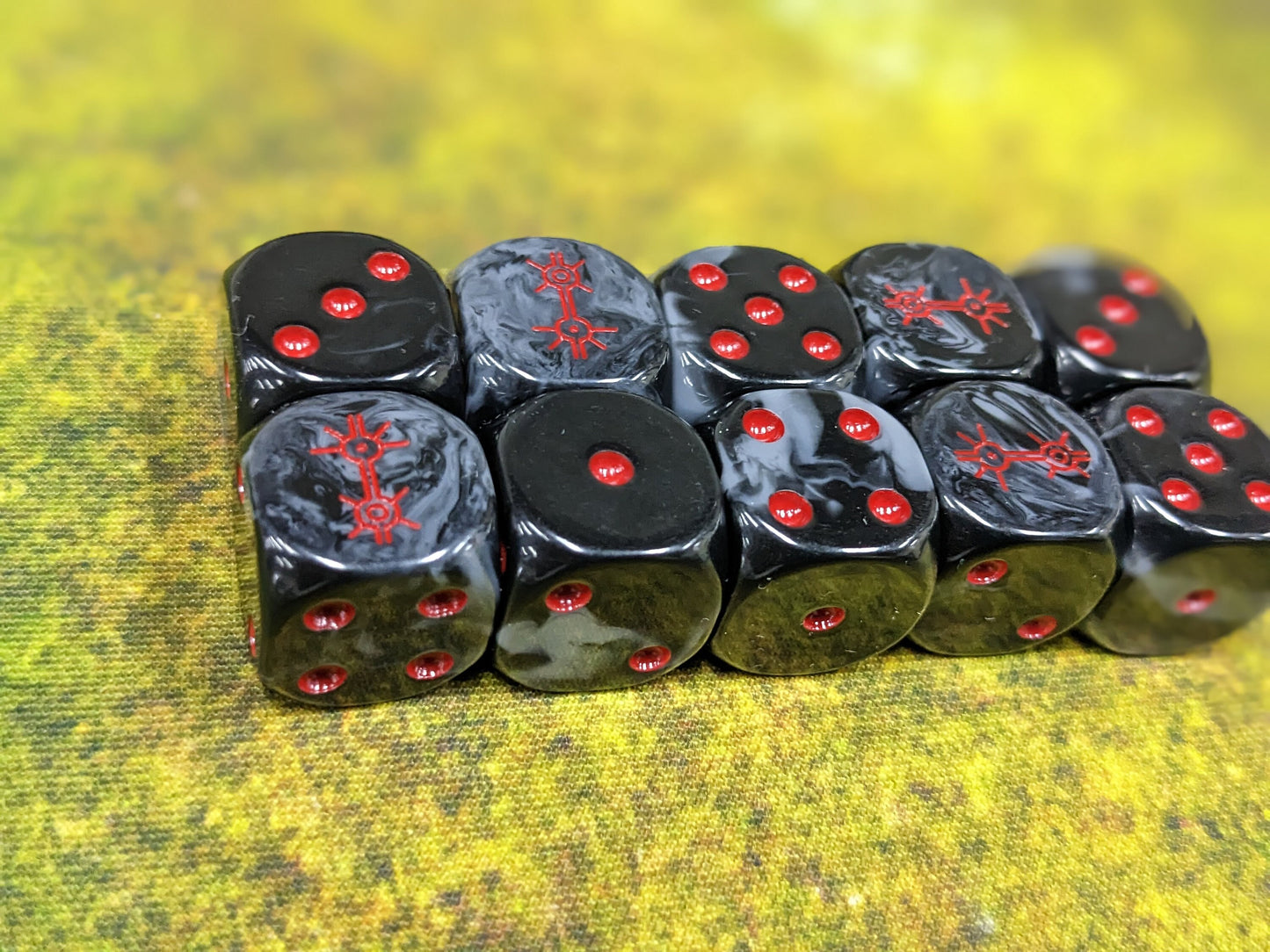 Dark Mystical Dynasty Dice 16mm Inspired by Sci-Fi