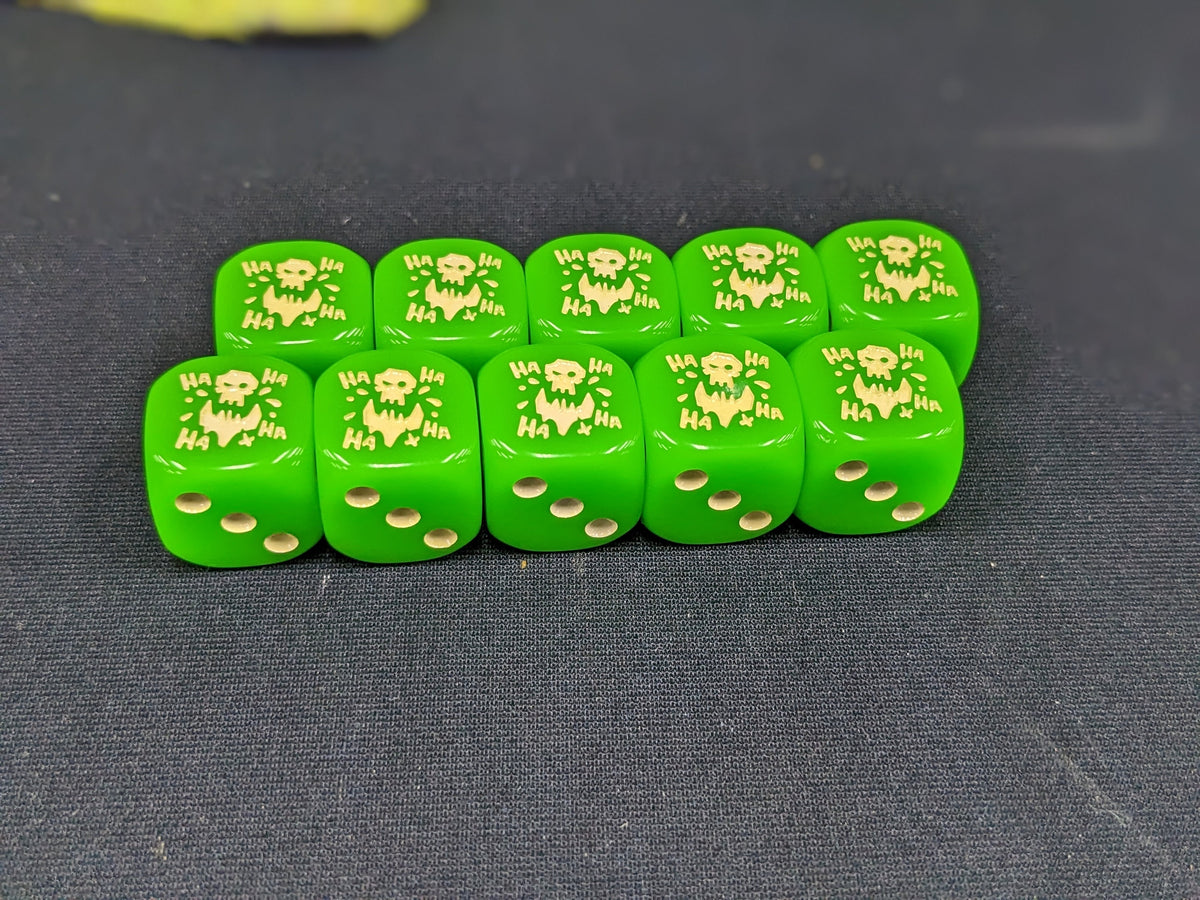 Da Laughin Orc Dice 16mm 10x Inspired by Sci-Fi