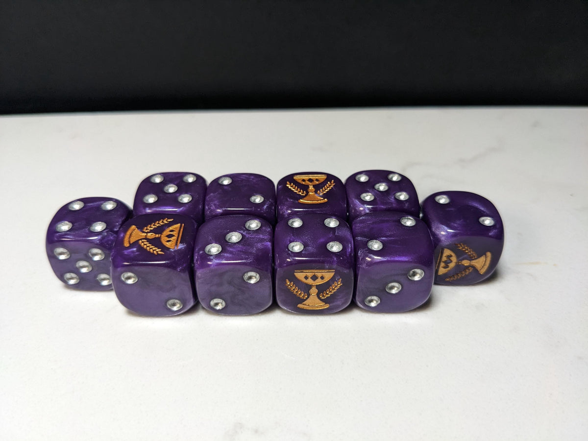 16mm Dice - Imperial Chalice Inspired by Sci-Fi 10x