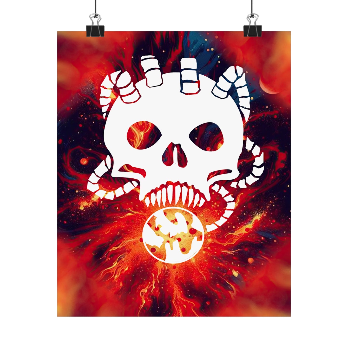 Skull Taker Poster (Wall Art, Game Room Décor, Science Fiction)