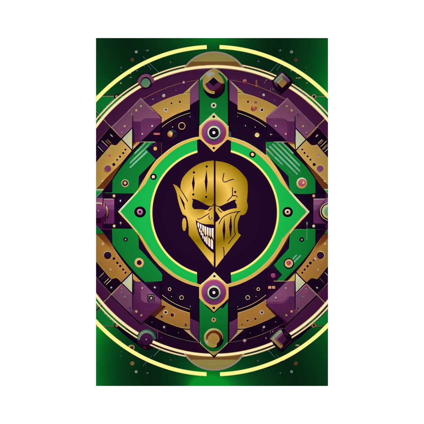 Dark Jester Vortex Poster (Wall Art, Game Room Décor, Science Fiction)