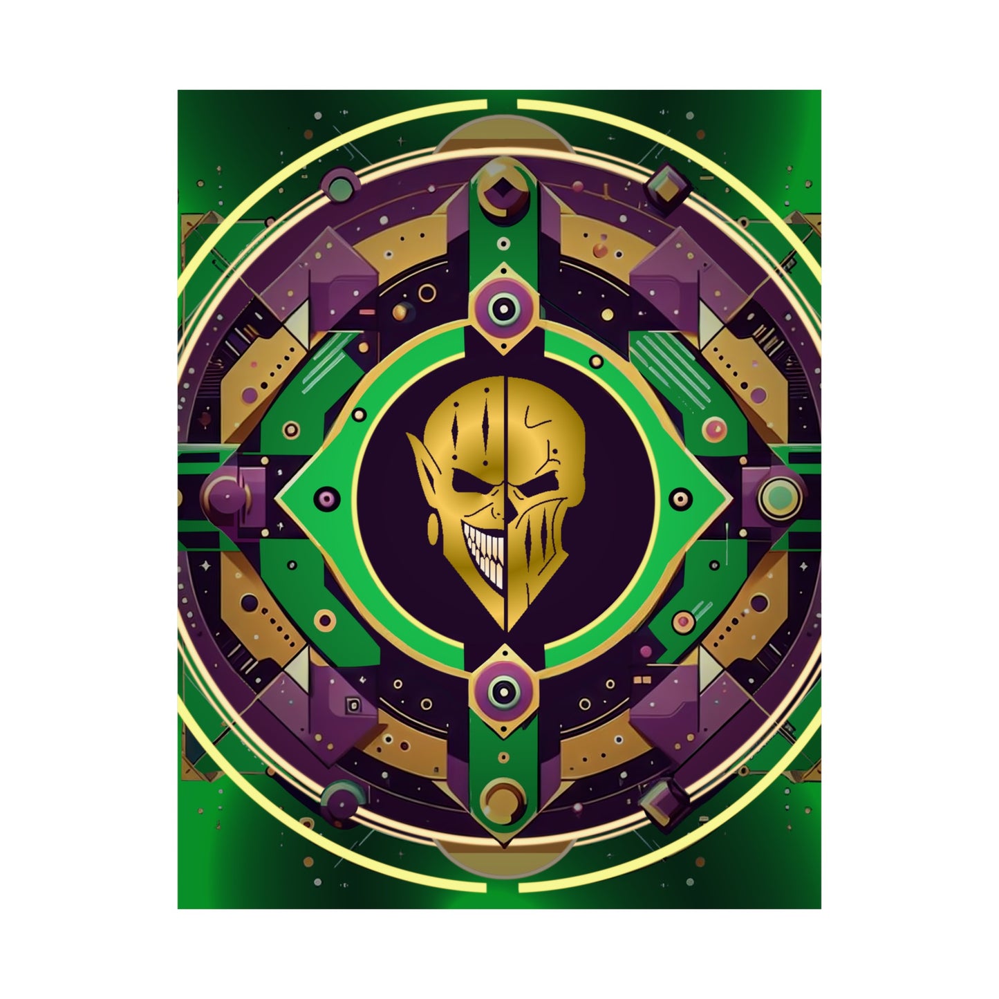 Dark Jester Vortex Poster (Wall Art, Game Room Décor, Science Fiction)