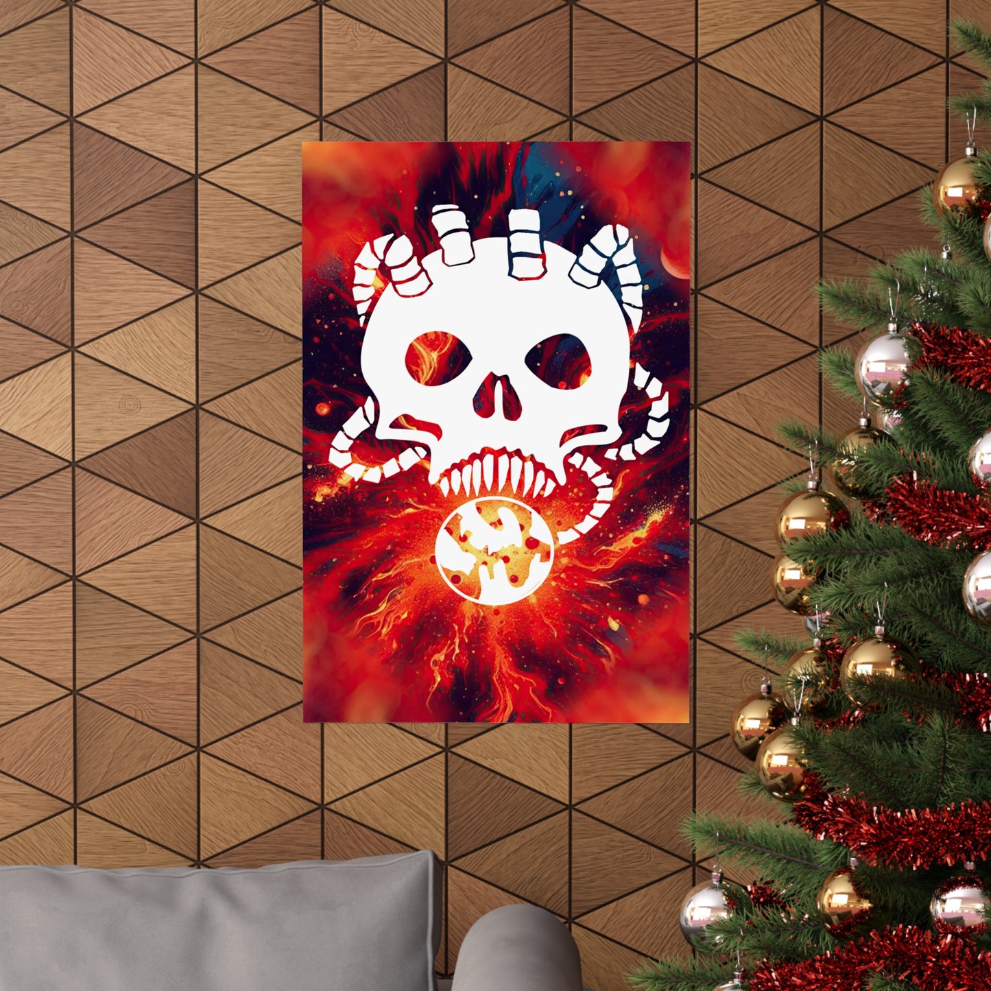 Skull Taker Poster (Wall Art, Game Room Décor, Science Fiction)