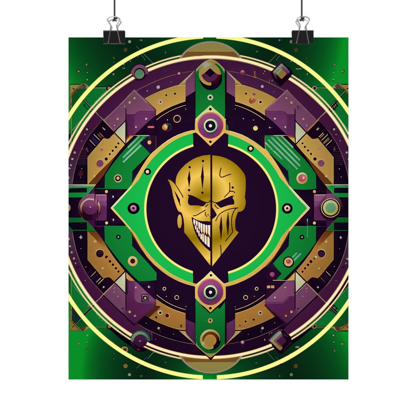 Dark Jester Vortex Poster (Wall Art, Game Room Décor, Science Fiction)