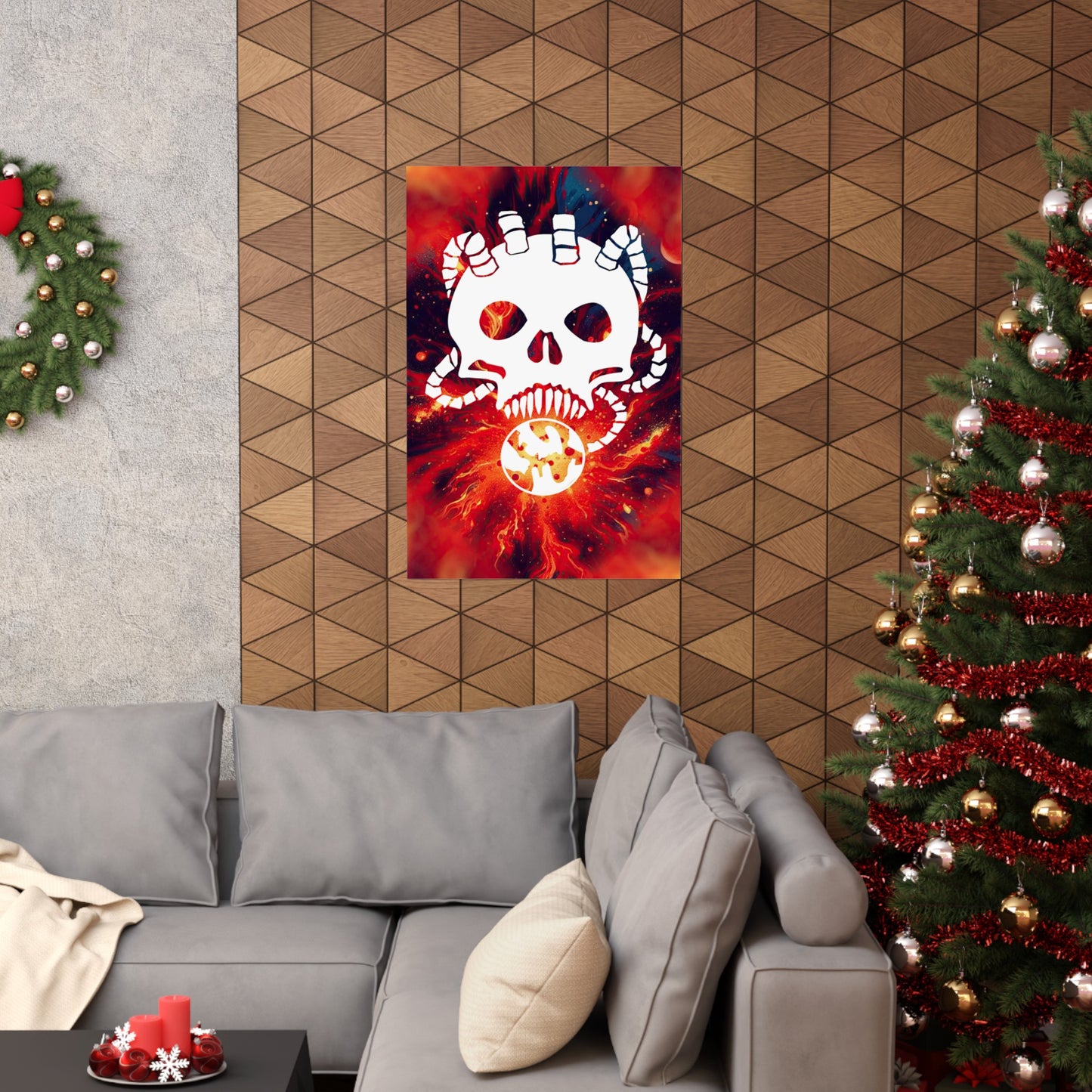 Skull Taker Poster (Wall Art, Game Room Décor, Science Fiction)