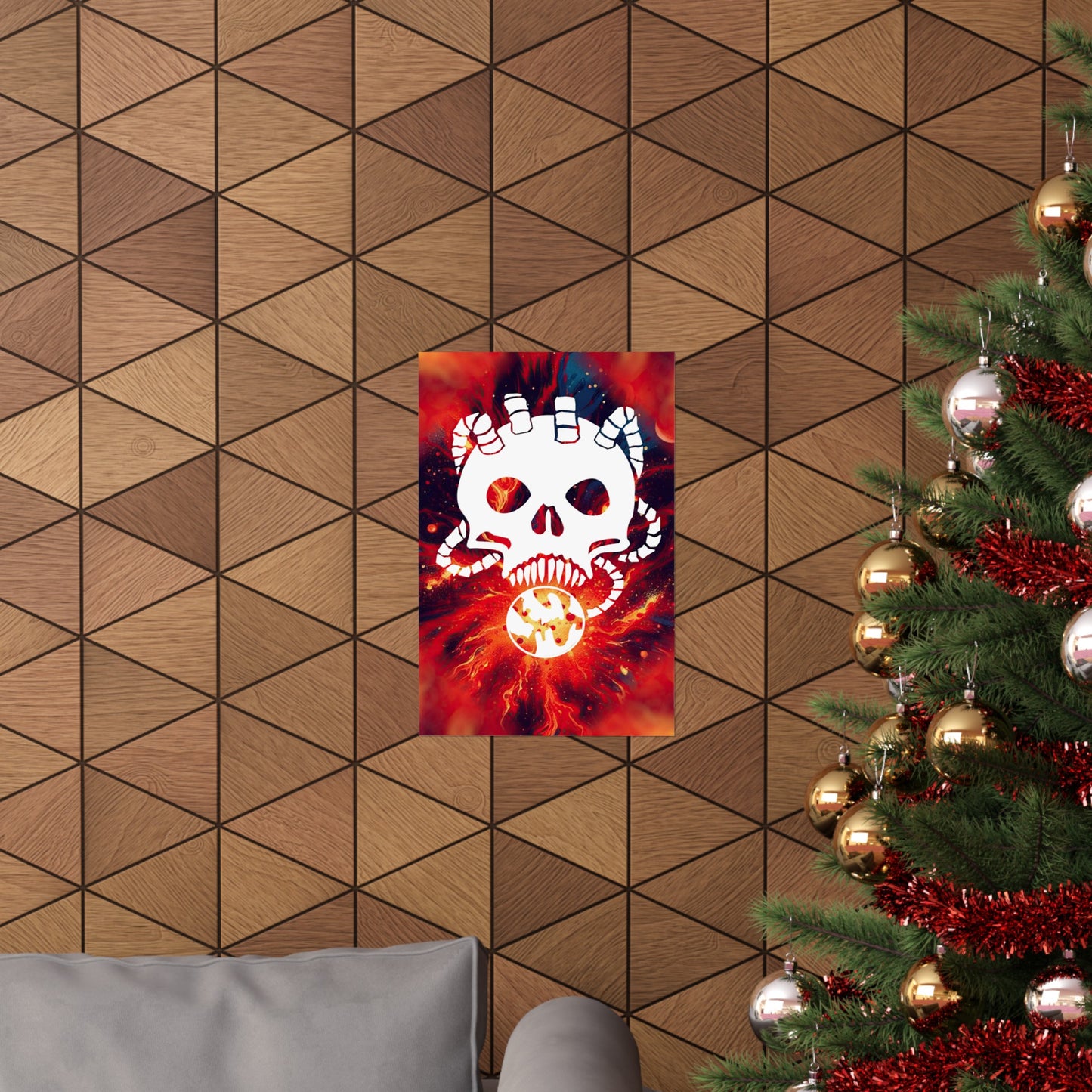 Skull Taker Poster (Wall Art, Game Room Décor, Science Fiction)