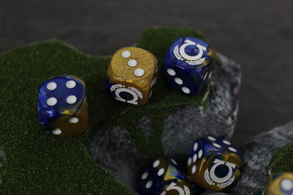 Space Smurf Omega Dice 16mm 10x