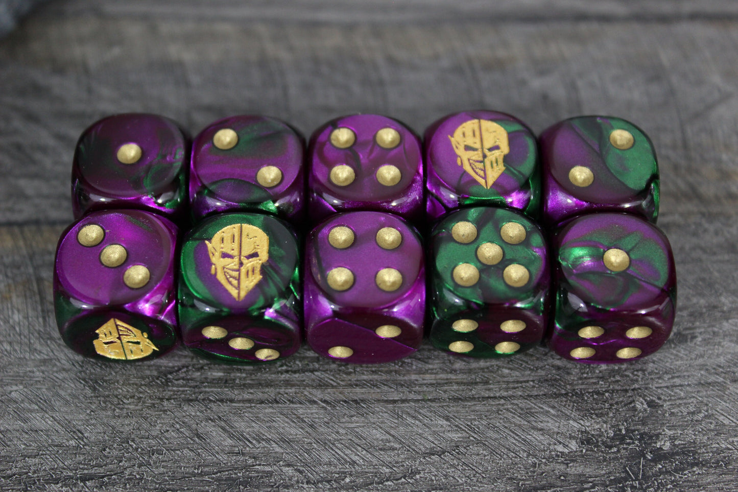 Dark Jester Mask Dice 16mm Inspired by Sci-Fi