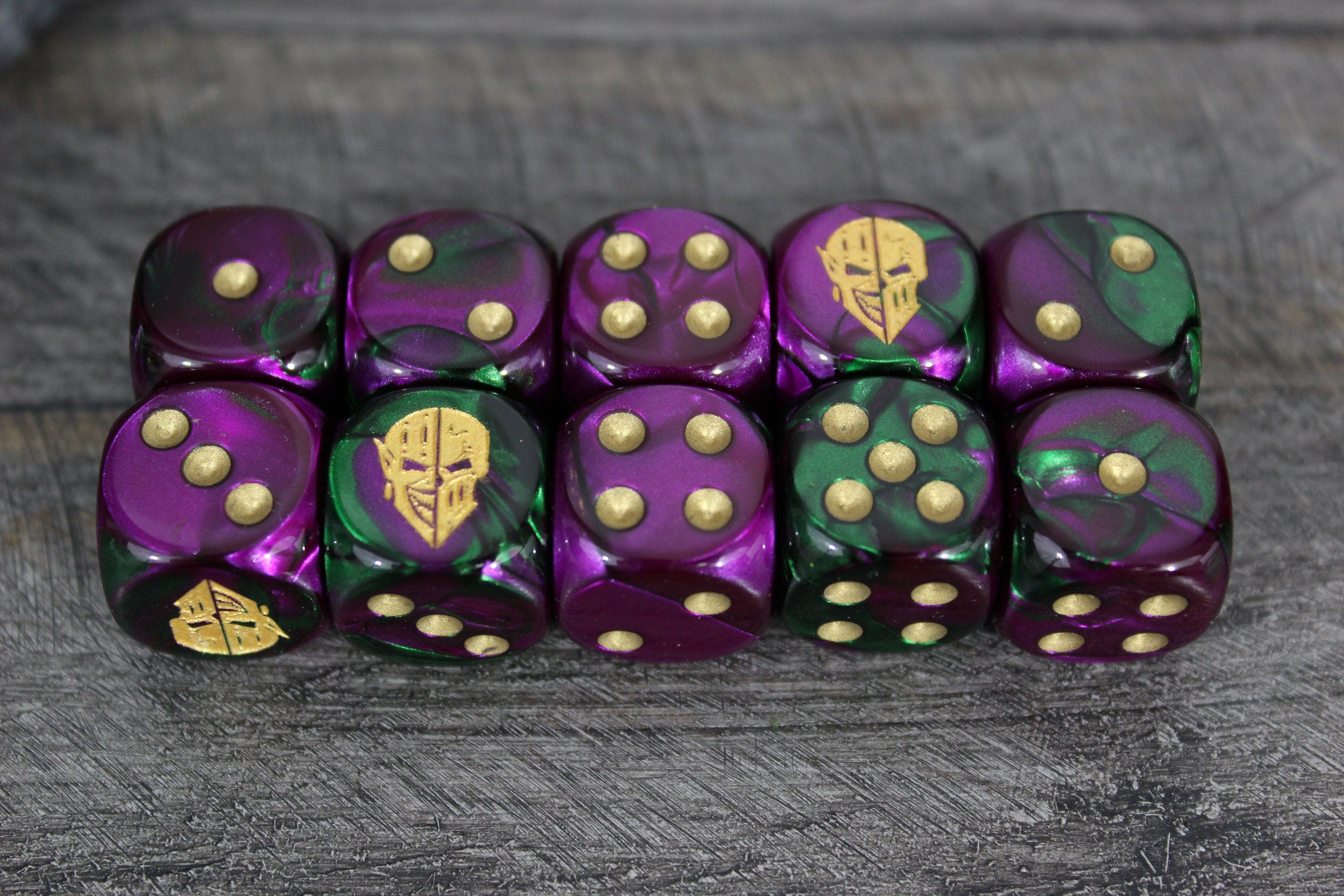 Dark Jester Mask Dice 16mm Inspired by Sci-Fi 10x – Ikarus Project LLC