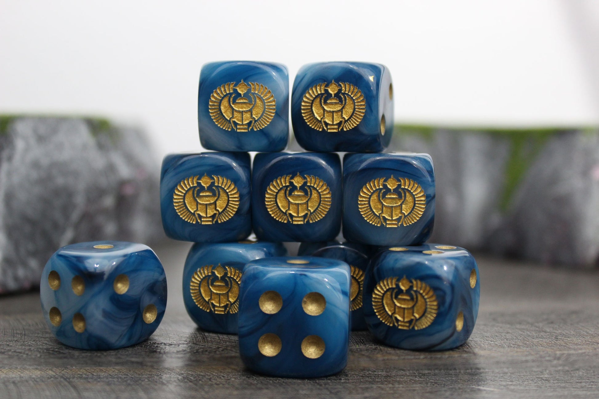 Cult of the Scarab Dice 16mm 10x Inspired by Sci-Fi