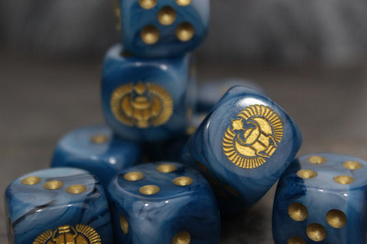 Cult of the Scarab Dice 16mm 10x Inspired by Sci-Fi