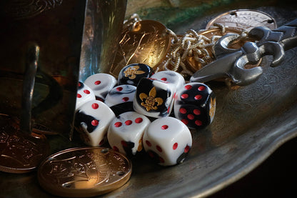 Order of the Holy Rose Dice 16mm Inspired by Sci-Fi/Fleur De Lis