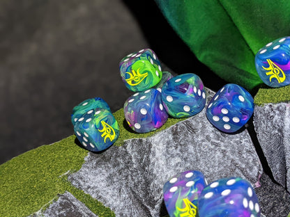 Eye of the Wraith Dice 16mm Inspired by Sci-Fi 10x