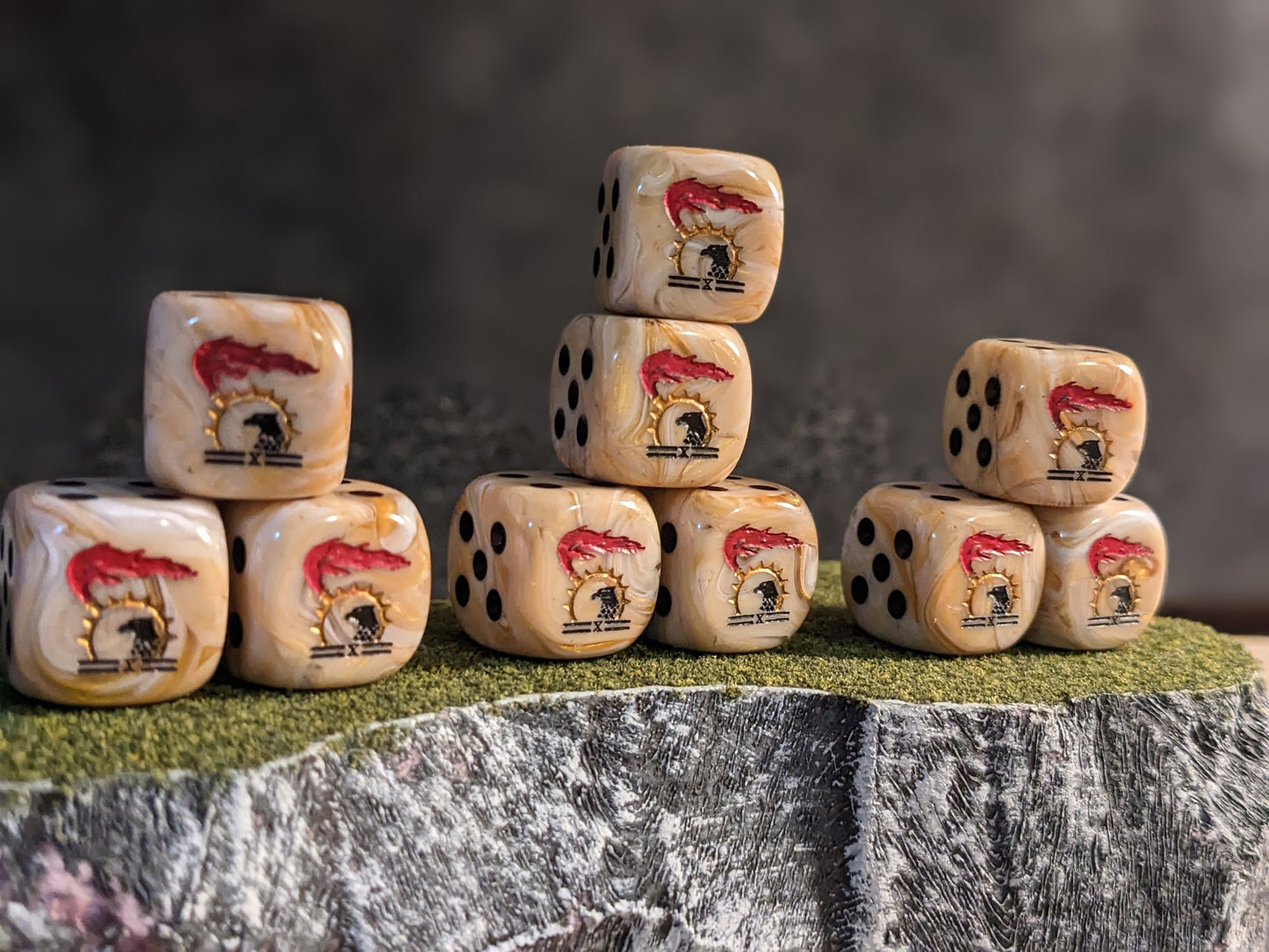 Eagles of the Emperor Dice 16mm Inspired by Sci-Fi 10x