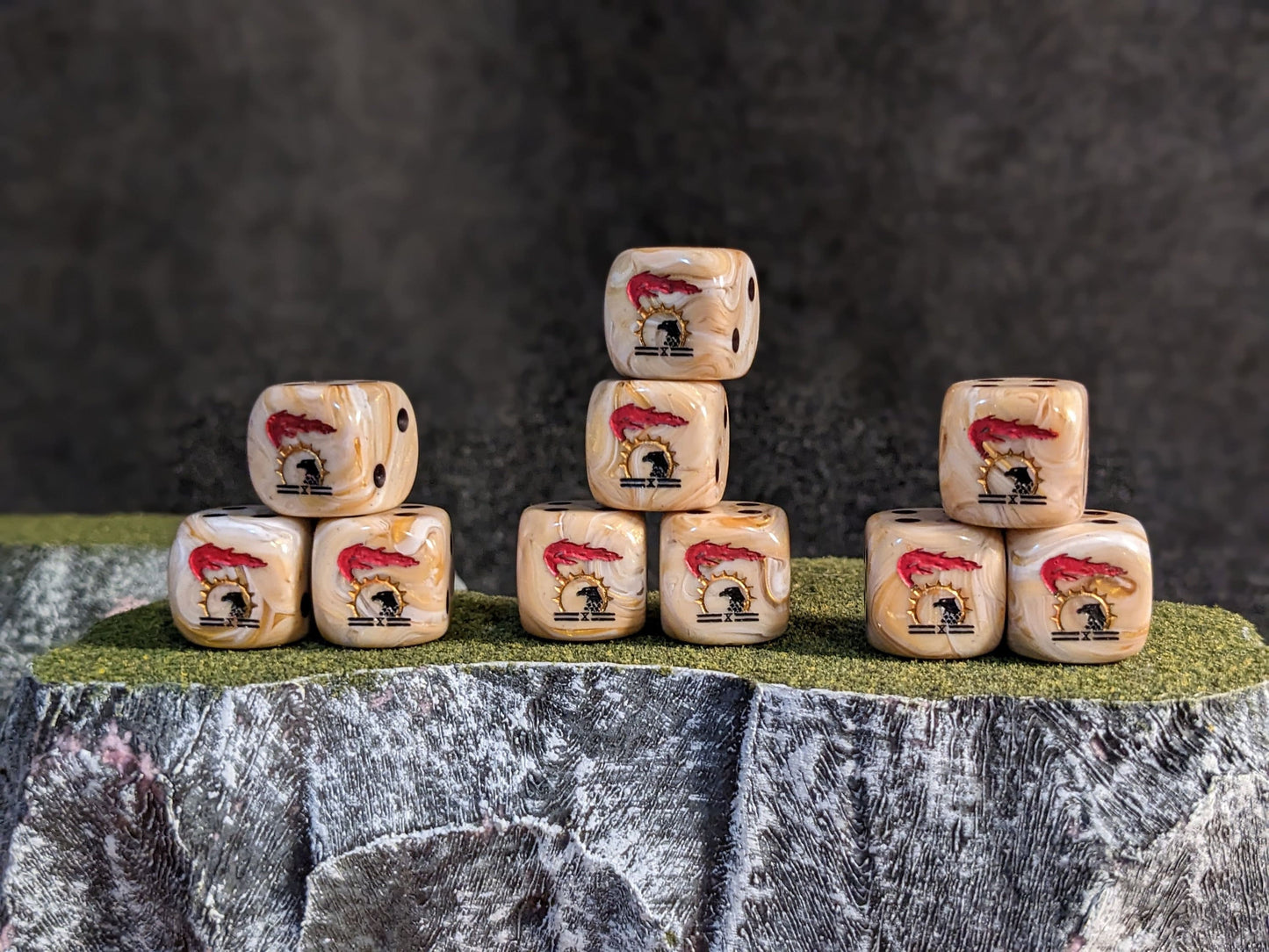 Eagles of the Emperor Dice 16mm Inspired by Sci-Fi 10x