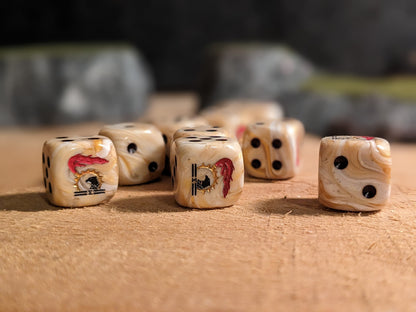 Eagles of the Emperor Dice 16mm Inspired by Sci-Fi 10x