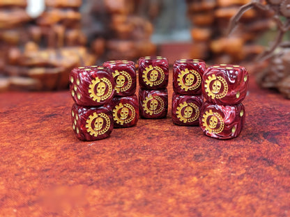 Cult of the Machine Dice 16mm Inspired by Sci-Fi/Warhammer 40k