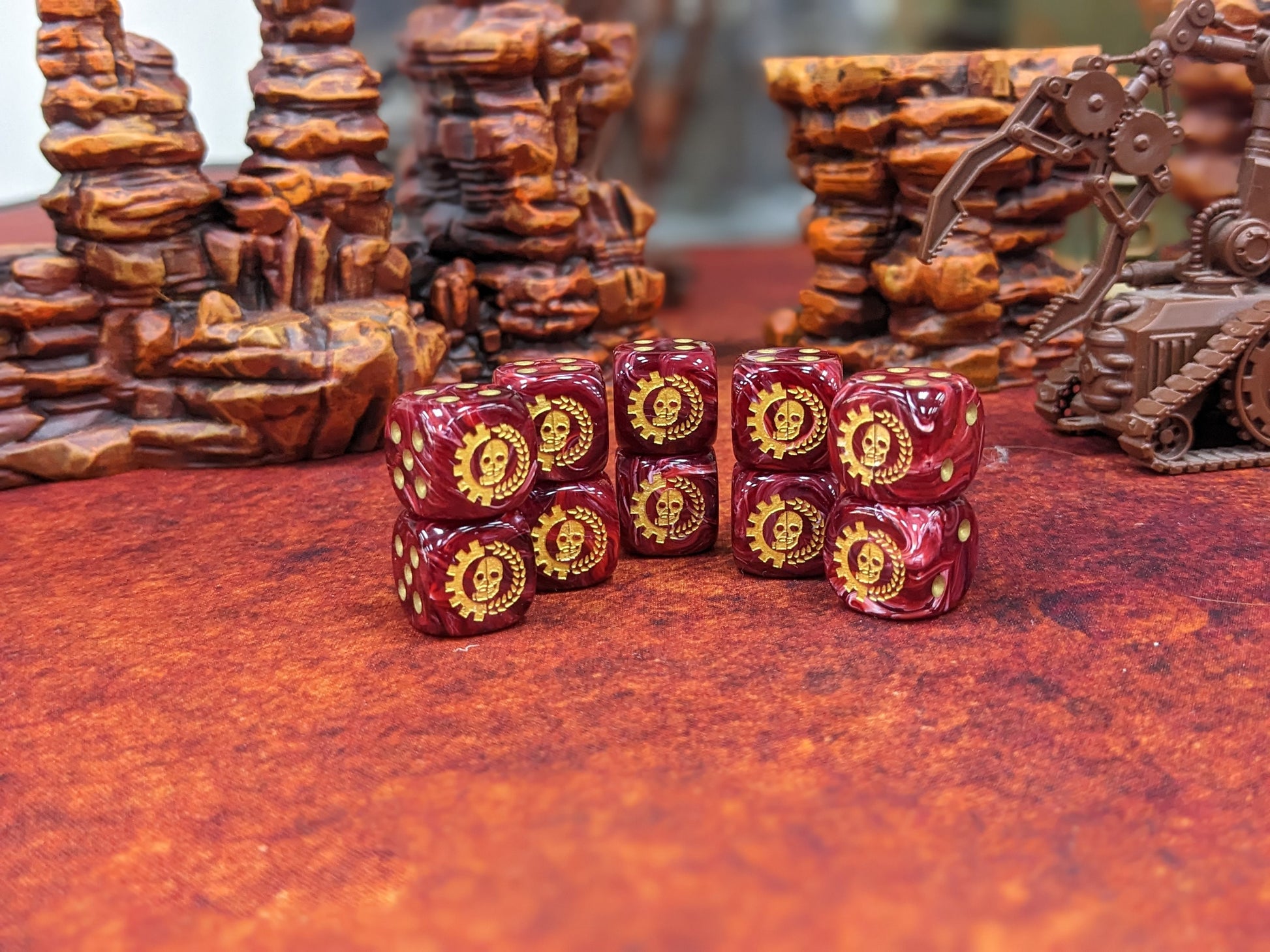 Cult of the Machine Dice 16mm Inspired by Sci-Fi/Warhammer 40k