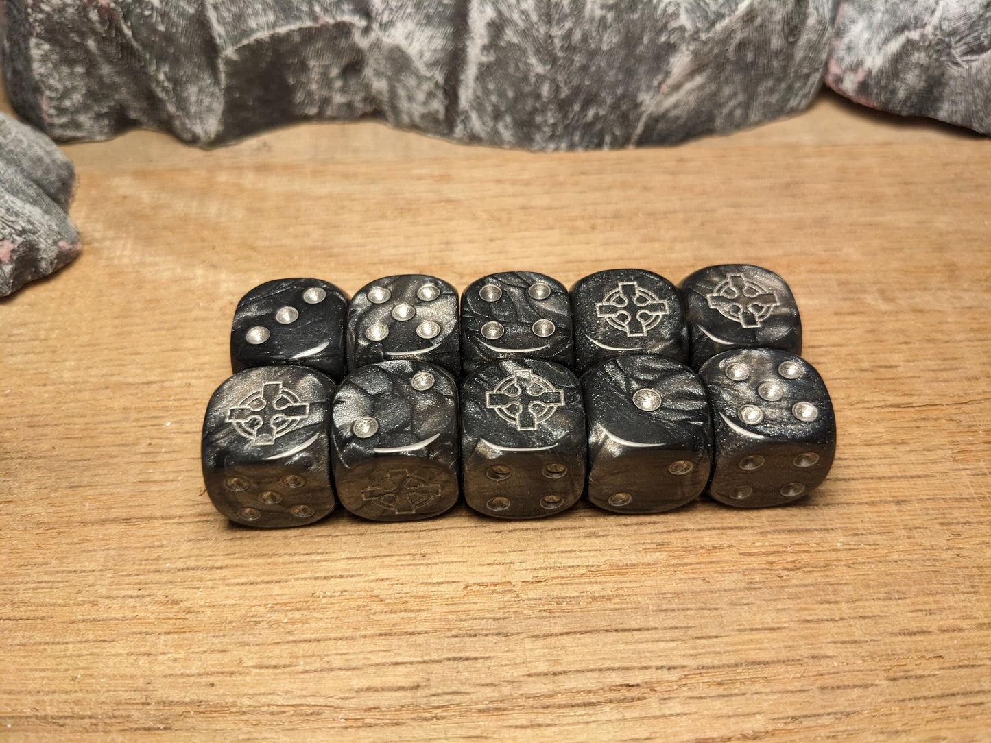 Legion of the Steel Cross Dice 16mm Inspired by Sci-Fi 10x