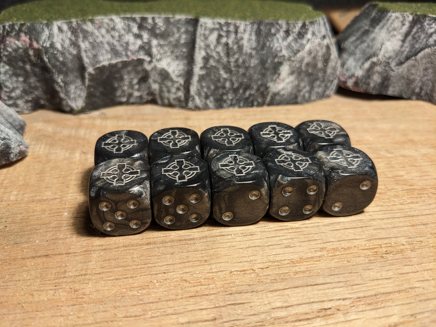 Legion of the Steel Cross Dice 16mm Inspired by Sci-Fi 10x