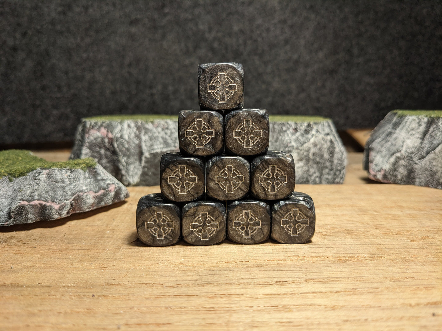 Legion of the Steel Cross Dice 16mm Inspired by Sci-Fi 10x