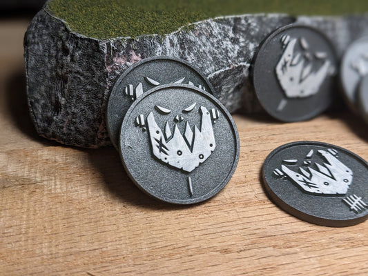 Iron Jaw Objective Markers 40mm Inspired by Warhammer 40k