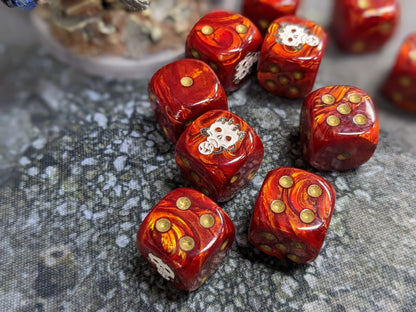 Skull Taker Dice 16mm Inspired by Sci-Fi 10x