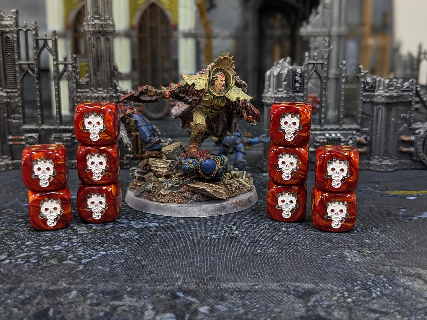 Skull Taker Dice 16mm Inspired by Sci-Fi 10x