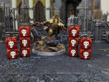 Skull Taker Dice 16mm Inspired by Sci-Fi 10x