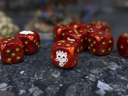 Skull Taker Dice 16mm Inspired by Sci-Fi 10x