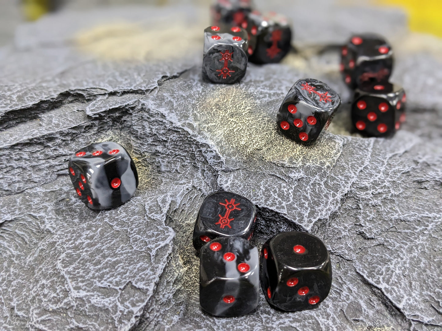 Dark Mystical Dynasty Dice 16mm Inspired by Sci-Fi