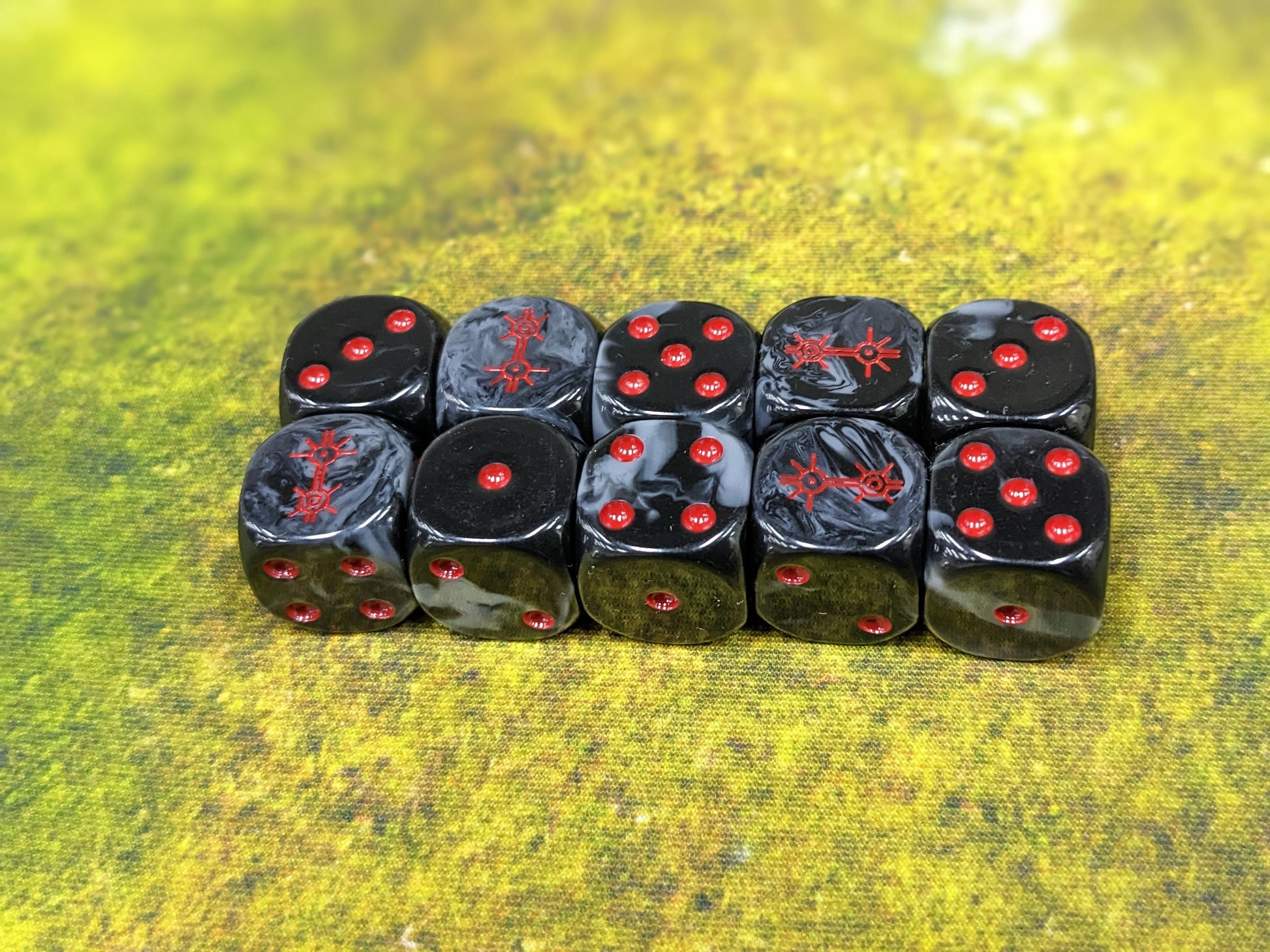 Dark Mystical Dynasty Dice 16mm Inspired by Sci-Fi