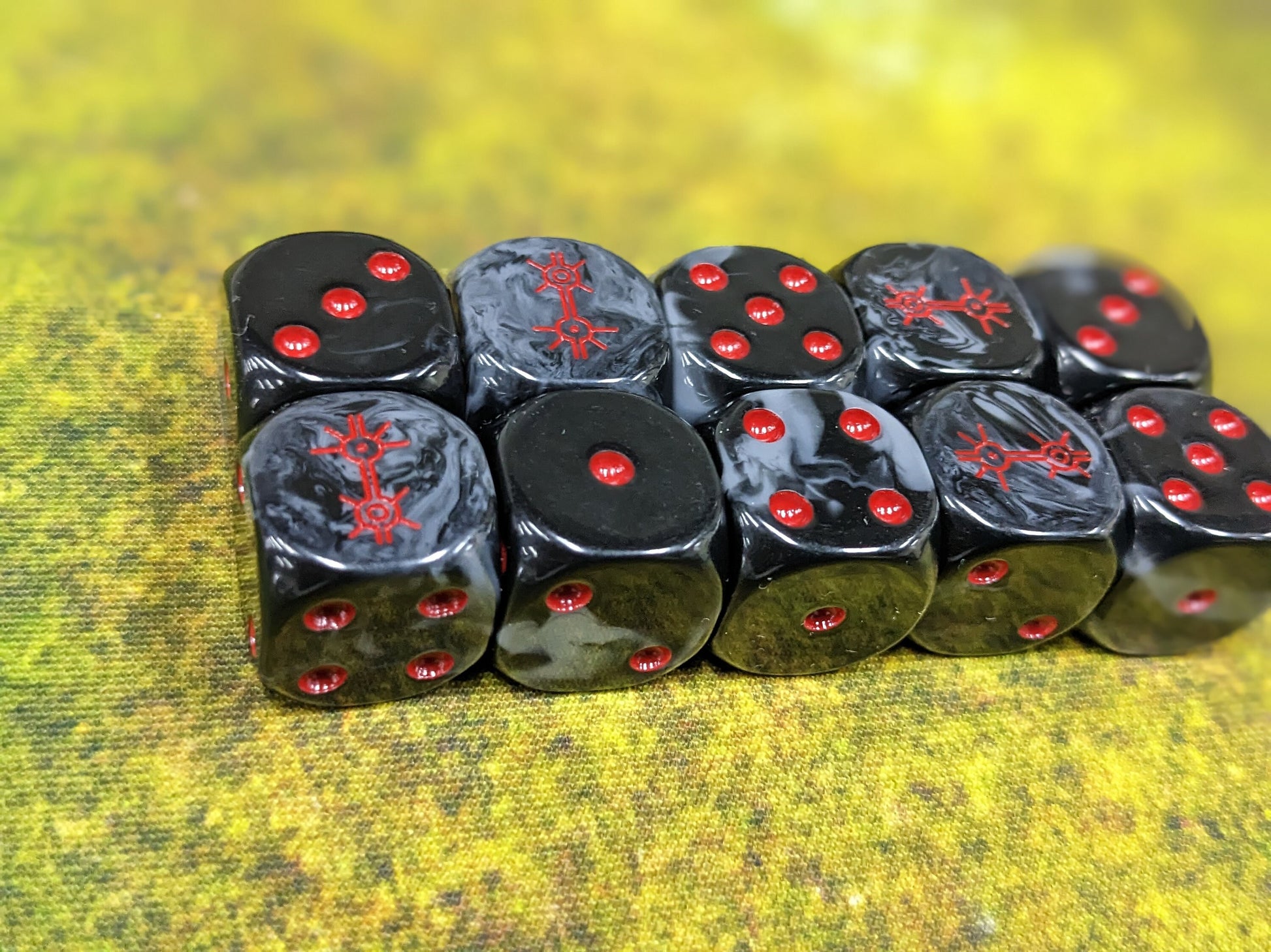 Dark Mystical Dynasty Dice 16mm Inspired by Sci-Fi