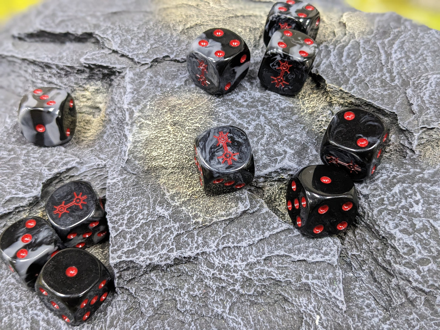 Dark Mystical Dynasty Dice 16mm Inspired by Sci-Fi