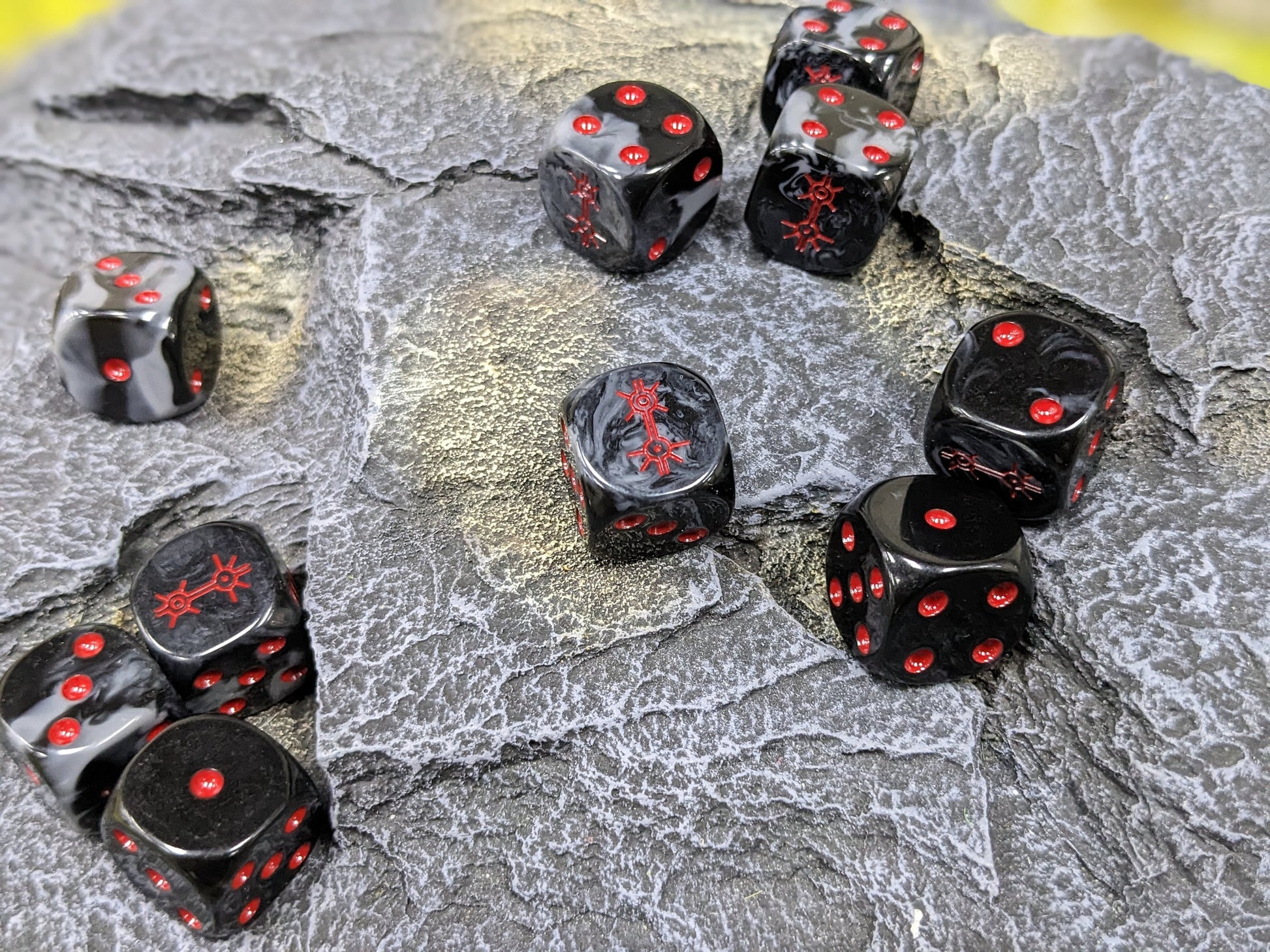 Dark Mystical Dynasty Dice 16mm Inspired by Sci-Fi