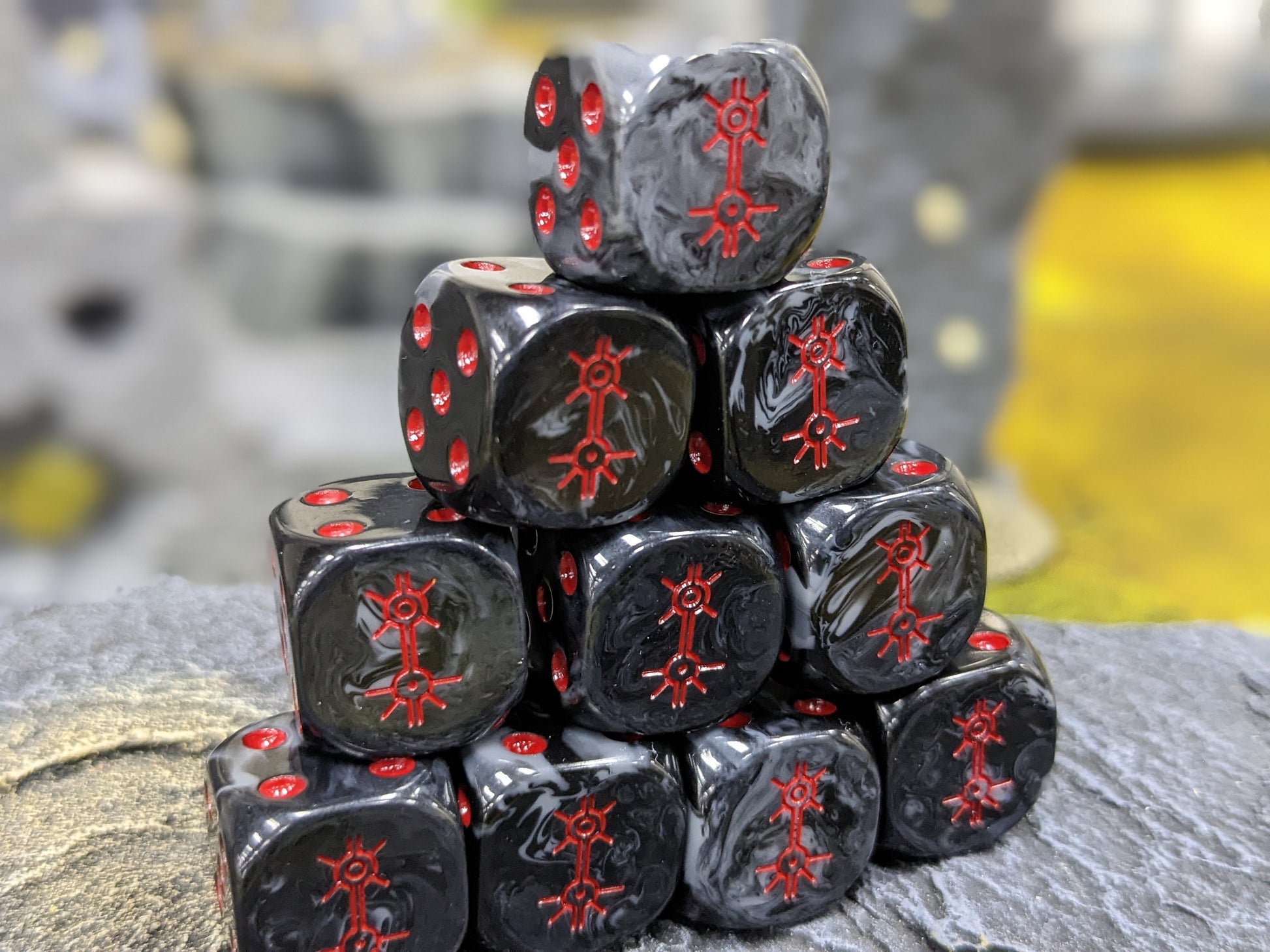 Dark Mystical Dynasty Dice 16mm Inspired by Sci-Fi