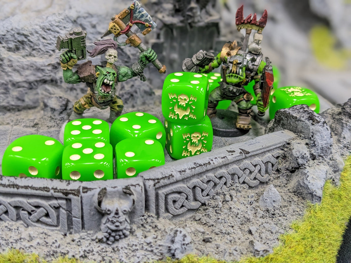 Da Laughin Orc Dice 16mm 10x Inspired by Sci-Fi