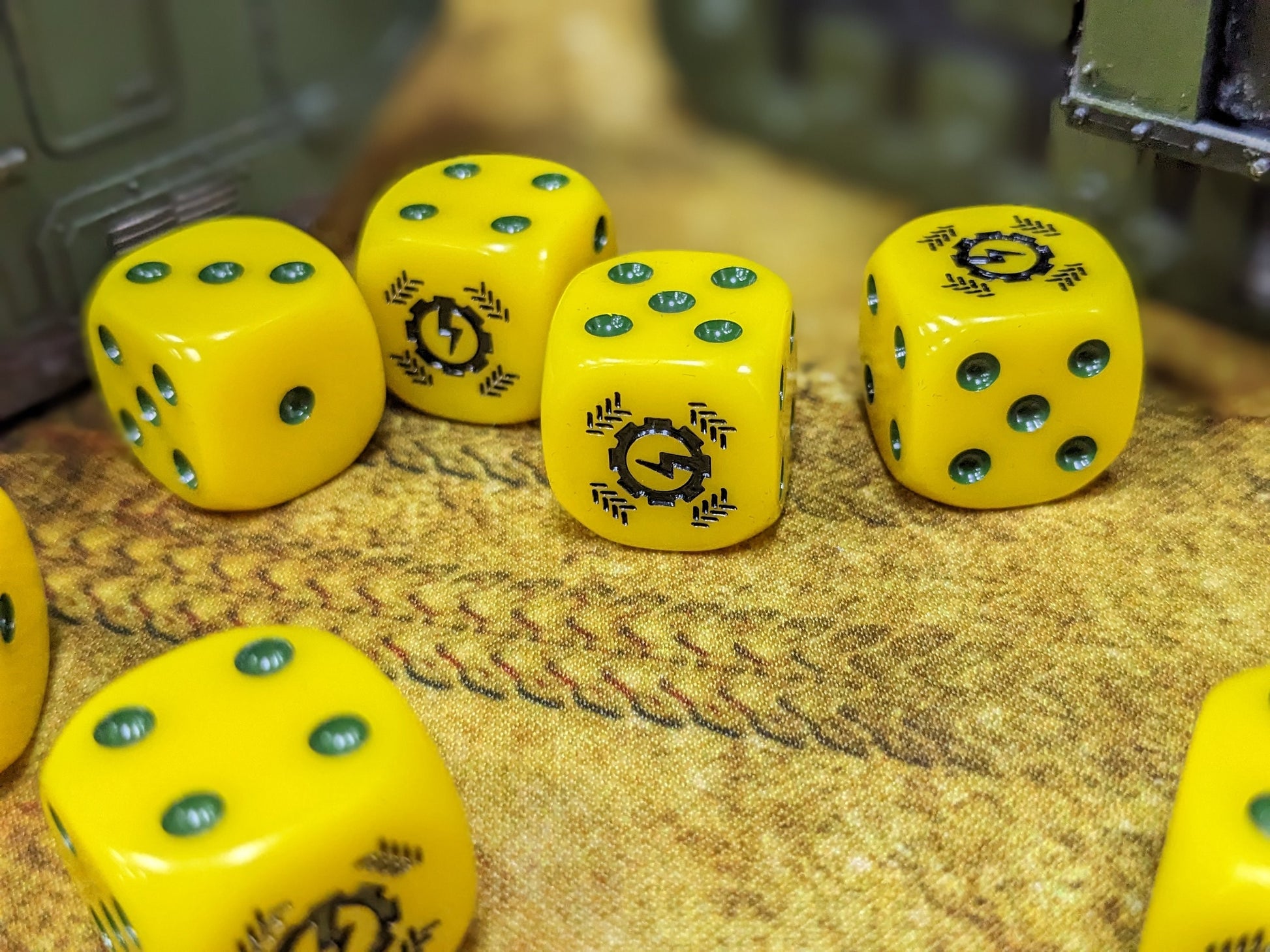 Steel Legion Tank Dice 16mm Inspired by Sci-Fi