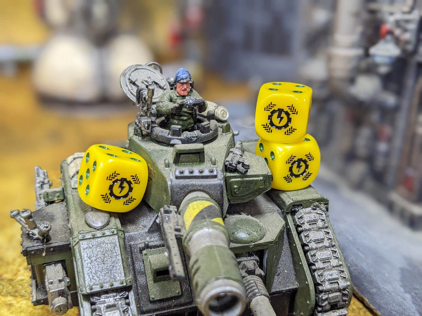 Steel Legion Tank Dice 16mm Inspired by Sci-Fi