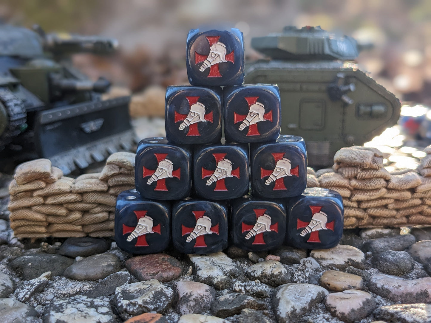 Trench Korps Dice 16mm Inspired by Sci-Fi/Warhammer 40k