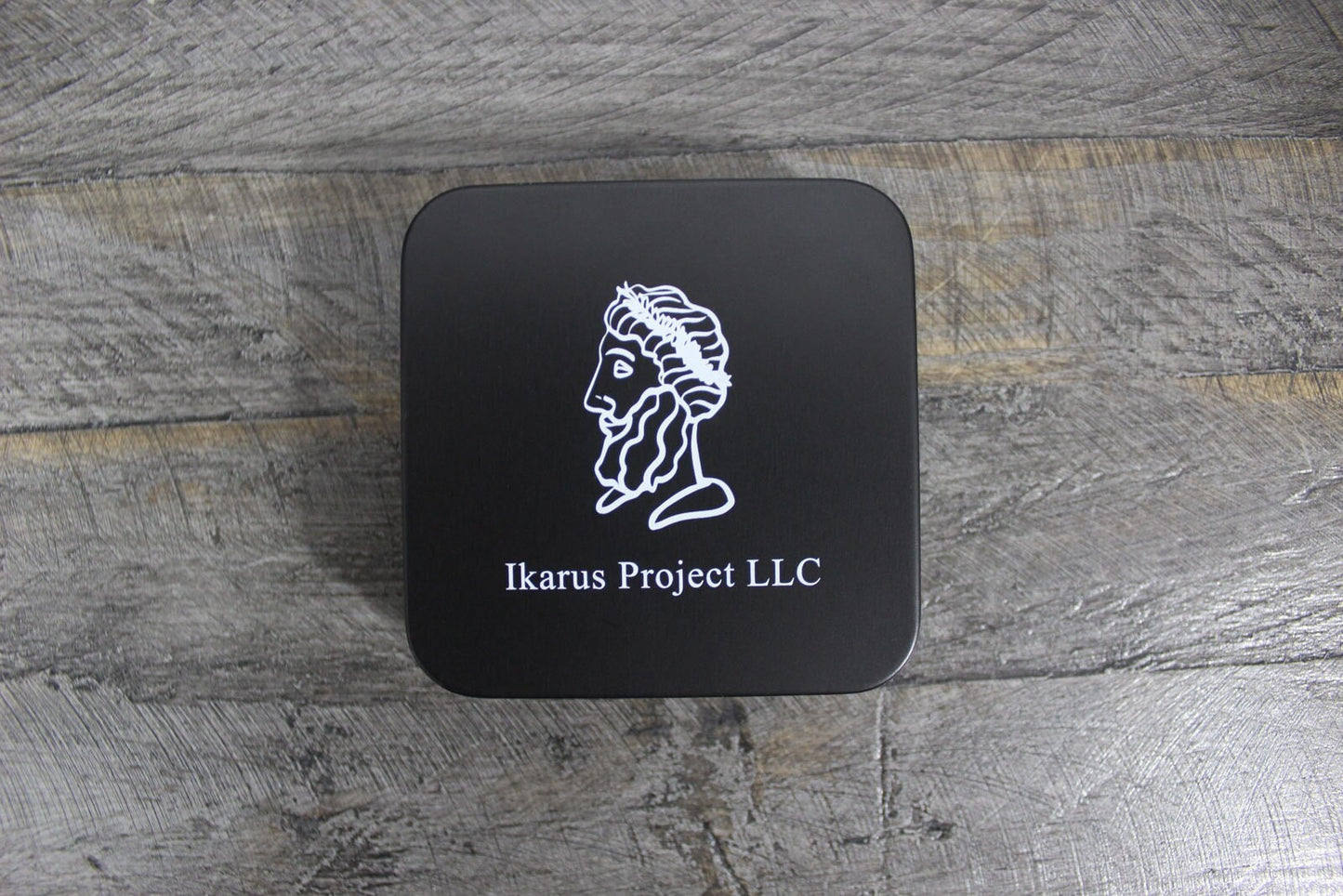 Black Ikarus Project Tin Dice Box