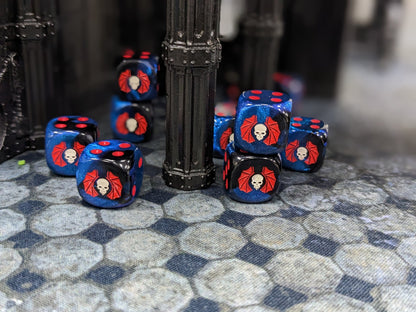 Lords of Darkness Dice 16mm Inspired by Sci-Fi 10x