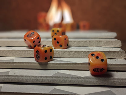 Dwarven Dice 16mm Inspired by Sci-Fi 10x