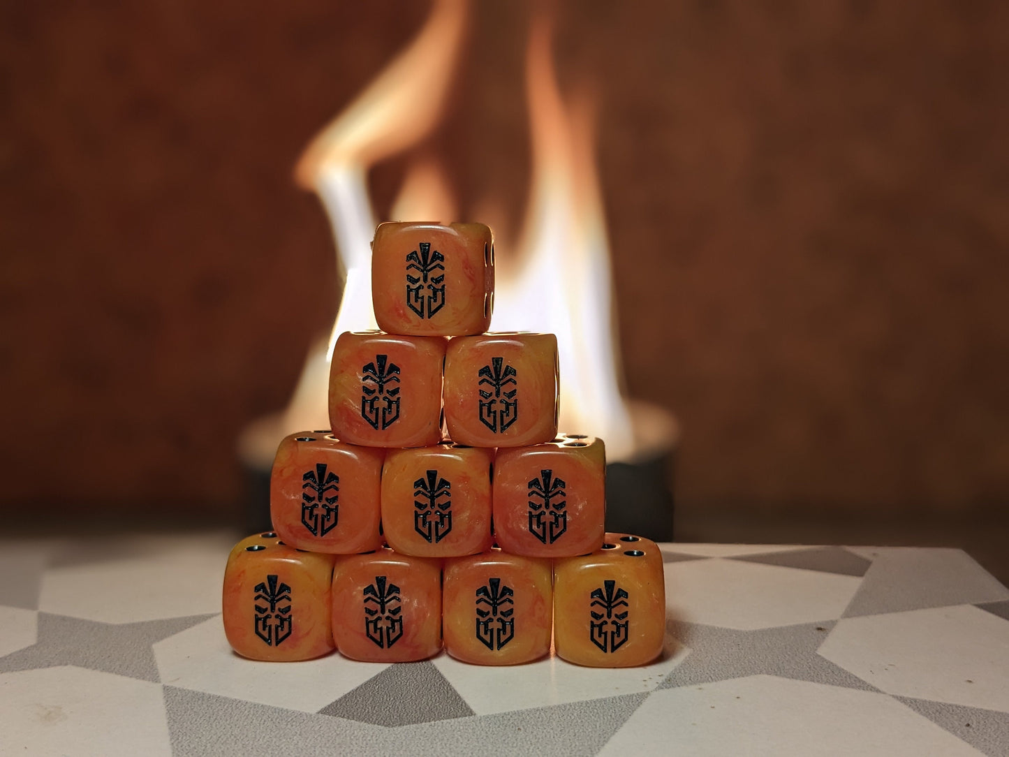 Dwarven Dice 16mm Inspired by Sci-Fi 10x