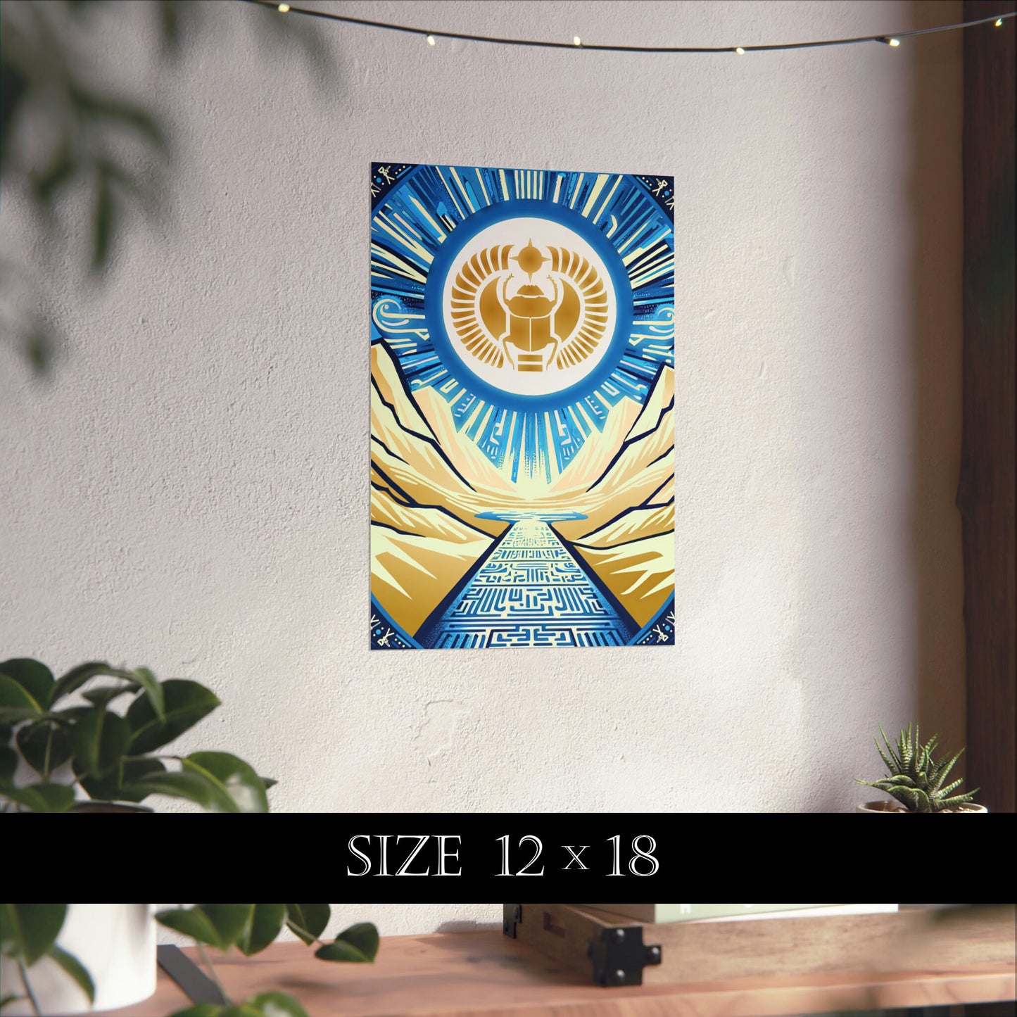 Cult of the Scarab Poster (Matte Poster, Wall Art, Game Room Décor, Science Fiction)