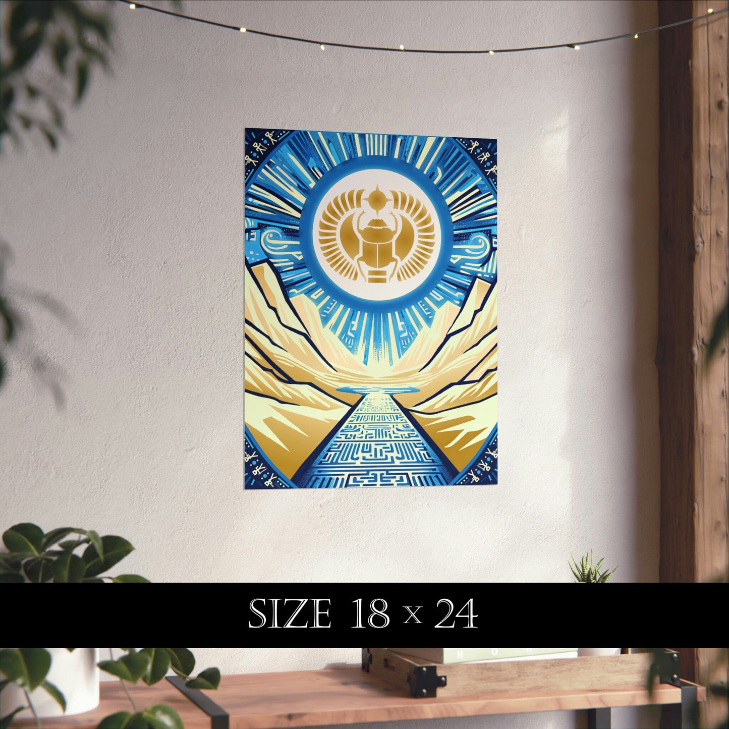 Cult of the Scarab Poster (Matte Poster, Wall Art, Game Room Décor, Science Fiction)