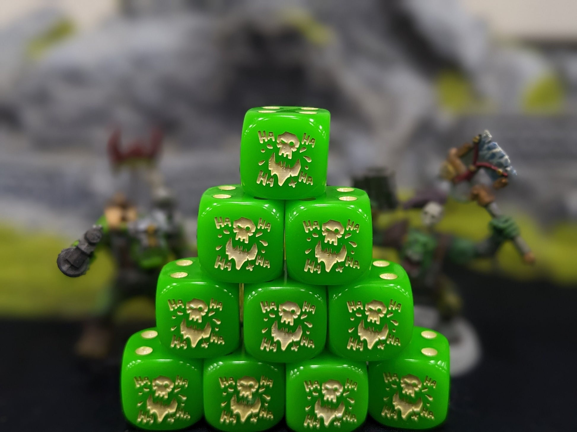 Da Laughin Orc Dice 16mm 10x Inspired by Sci-Fi