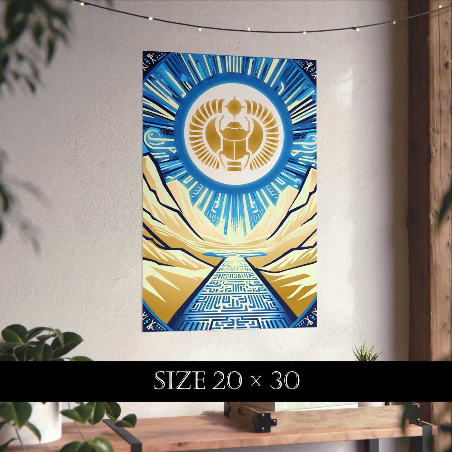 Cult of the Scarab Poster (Matte Poster, Wall Art, Game Room Décor, Science Fiction)