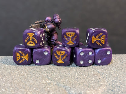 Imperial Chalice Dice 16mm 10x Inspired by Sci-Fi