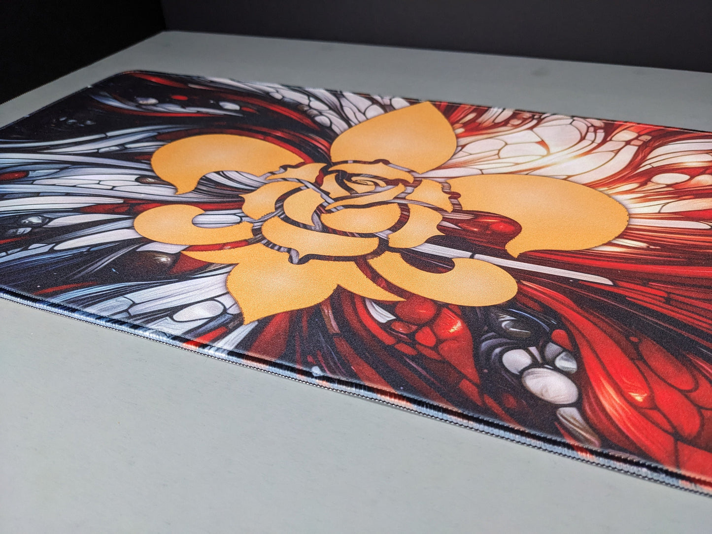 Order of the Holy Rose Playmat for MTG, One Piece, Etc./ Large Mousepad/ Gaming